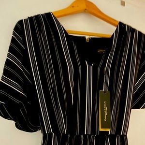 Donna Karan NWT black high/low dress